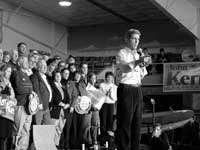 Photo: Kerry speaking/pointing